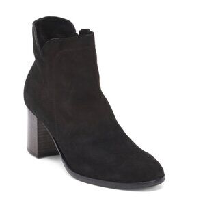 OROSCURO Nero Made In Italy Leather Heeled Booties